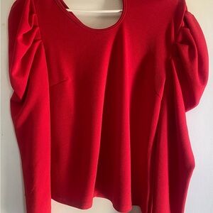 Elegant Red Women's Top